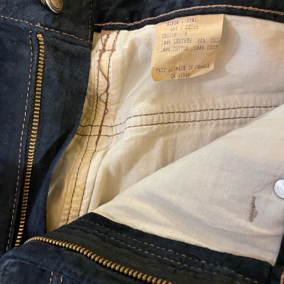 Washable Blue suede jeans by Wash & Wear in excellent condition. - Picture 3 of 4